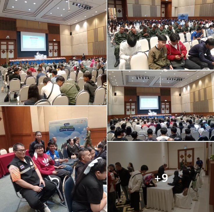 คณะครู สกร.ระดับอำเภอเดชอุดม นำนักศึกษาในสังกัดเข้าร่วมโครงการ "OKMD Digital Learning Creator" เป็นวันที่ 